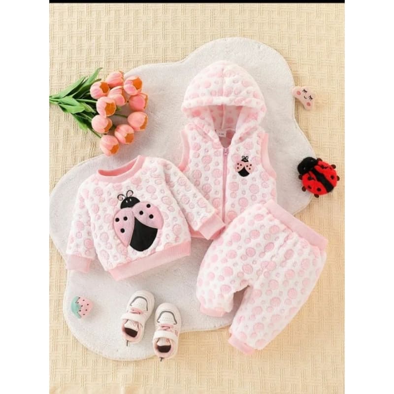 Conjunto de Moletom Infantil 3 Peças – Menino e Menina