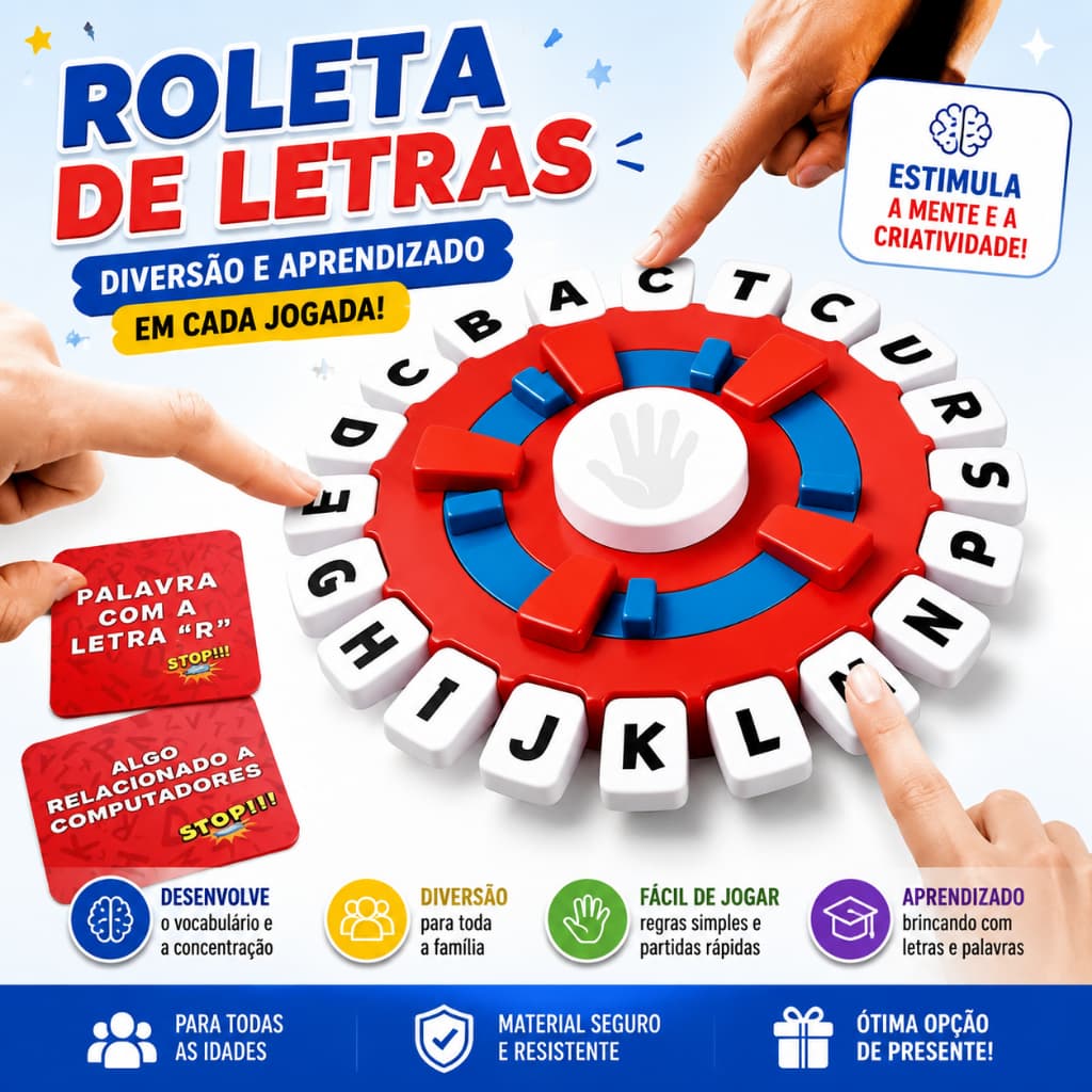 Jogo Educativo Alfabeto Louco Usopoly Tapple Pacote Rápido Interativo Pais E Filhos Treina Vocabulário