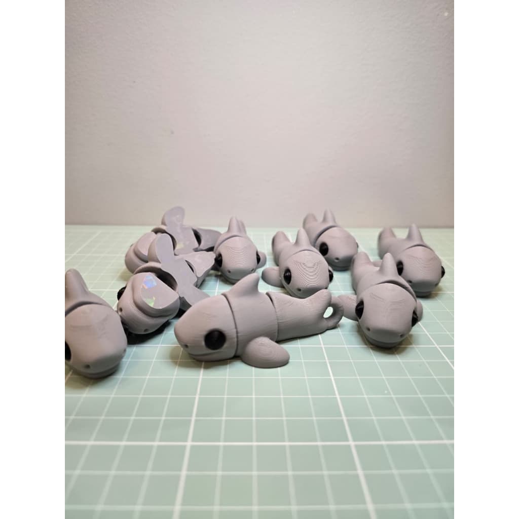 Chaveiro Tubarão Articulado em Impressão 3D