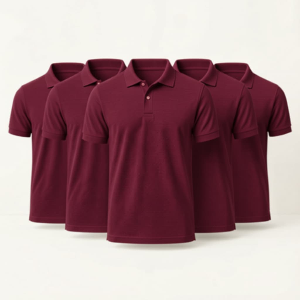 Kit 5 Camisetas Polo Masculina Piquet Conforto e Durabilidade