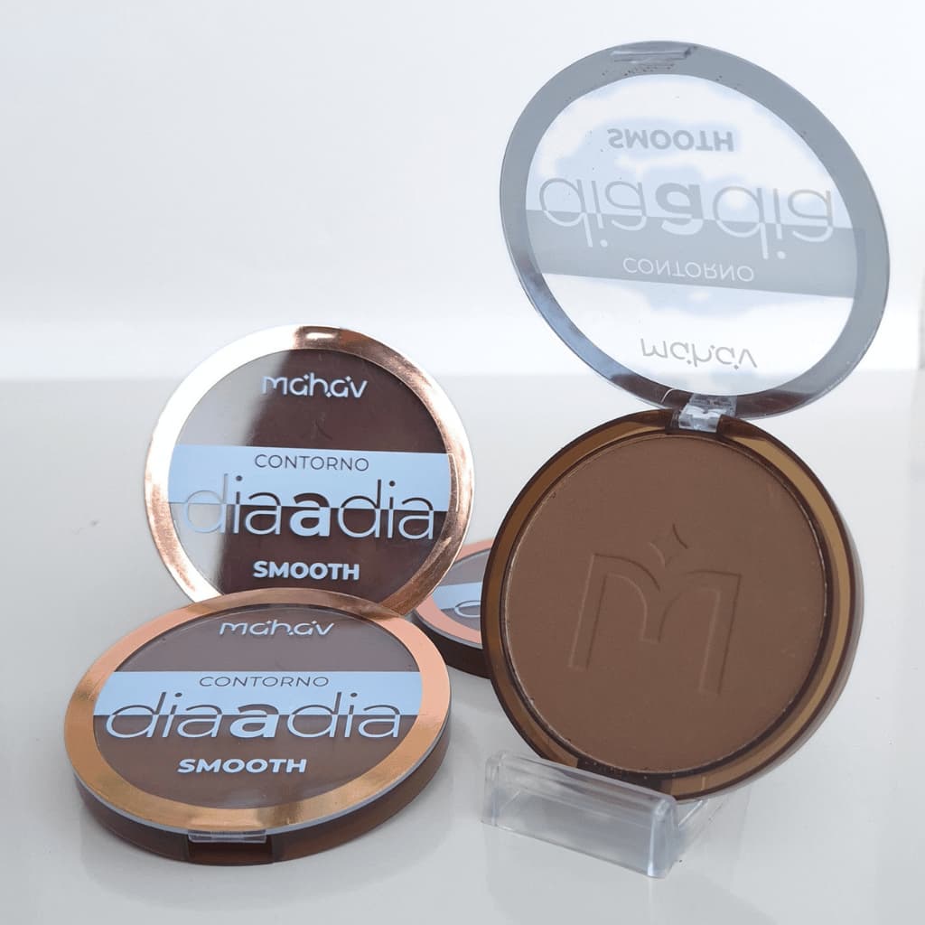 Contorno Facial Compacto Smooth Mahav Fácil De Esfumar 10g