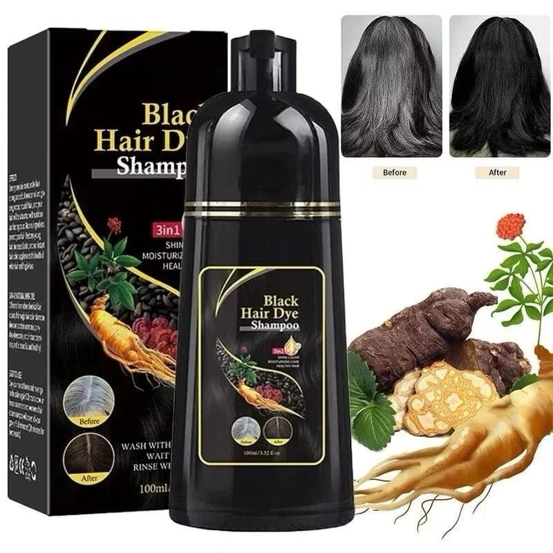 Shampoo Restaura Preto nutritivo Escurecedor de Cabelo Branco 200ml Preto Intenso Tonalizante Tintura Orgânico Original
