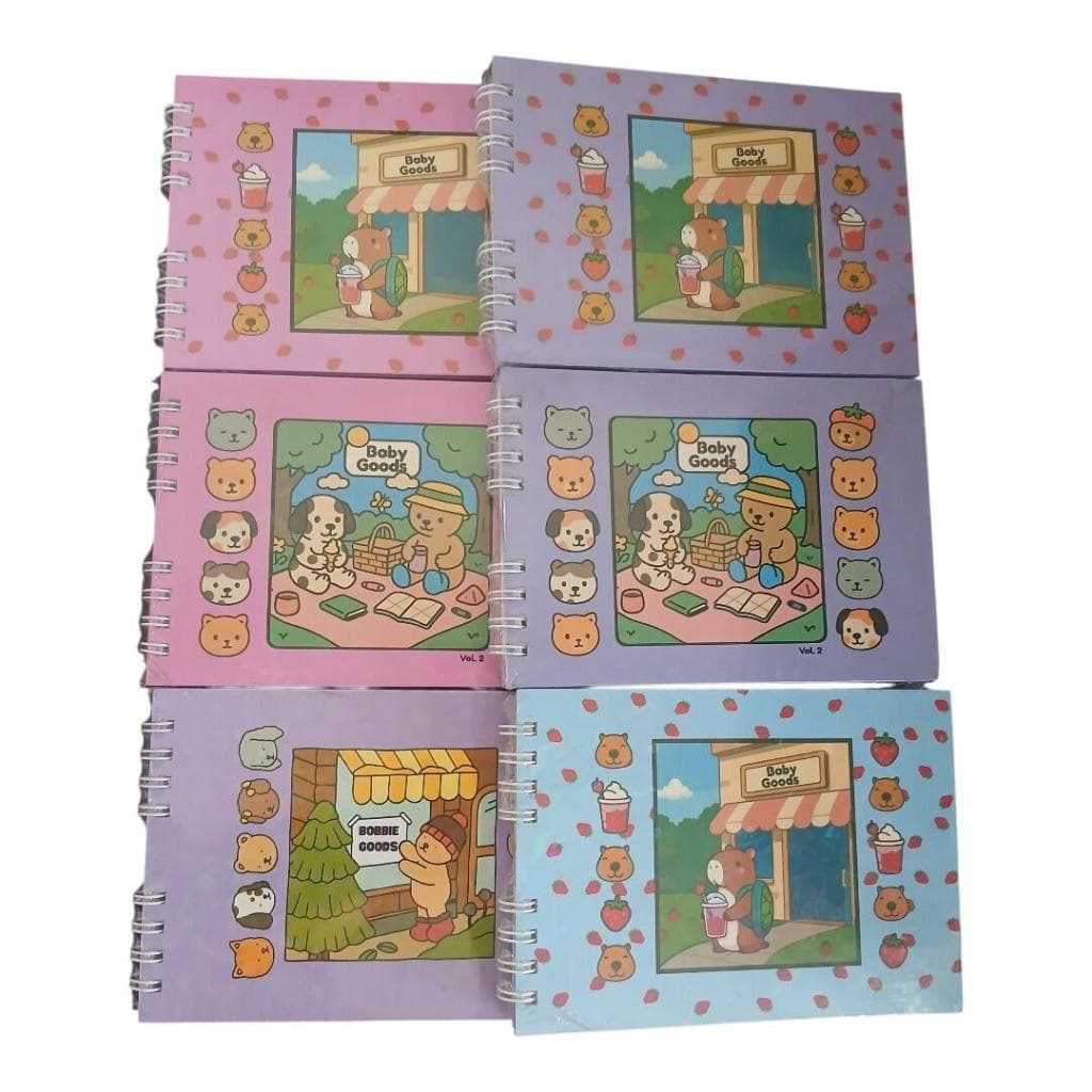 Livro De Colorir Baby Goods Capivara Capa Dura | 50 Páginas | 180g | Acabamento de Luxo