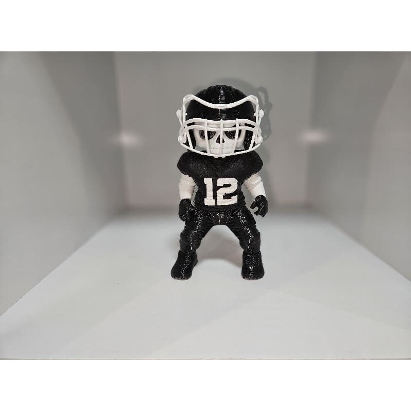 Boneco Decorativo Futebol Americano Caveira 20cm – Impressão 3D PETG Artesanal