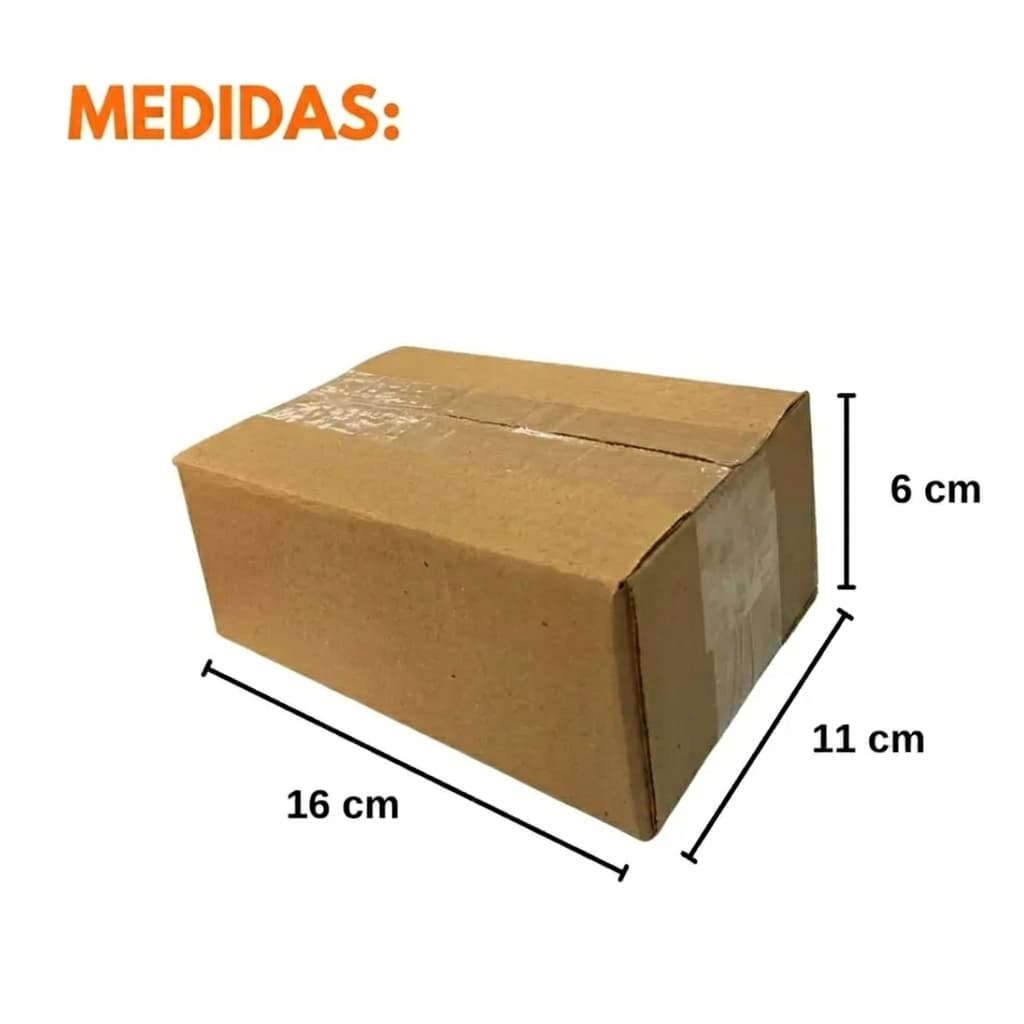 Embalagens Caixa De Papelão Correio Pequena Sedex e Ecommerce 16x11x6.