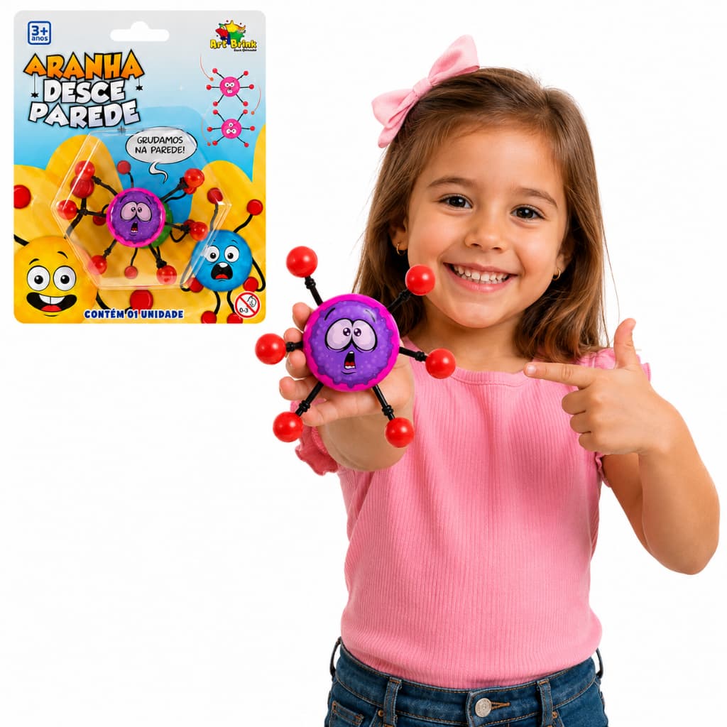 Aranha Desce Parede brinquedo Dona Aranha Gruda Na Parede