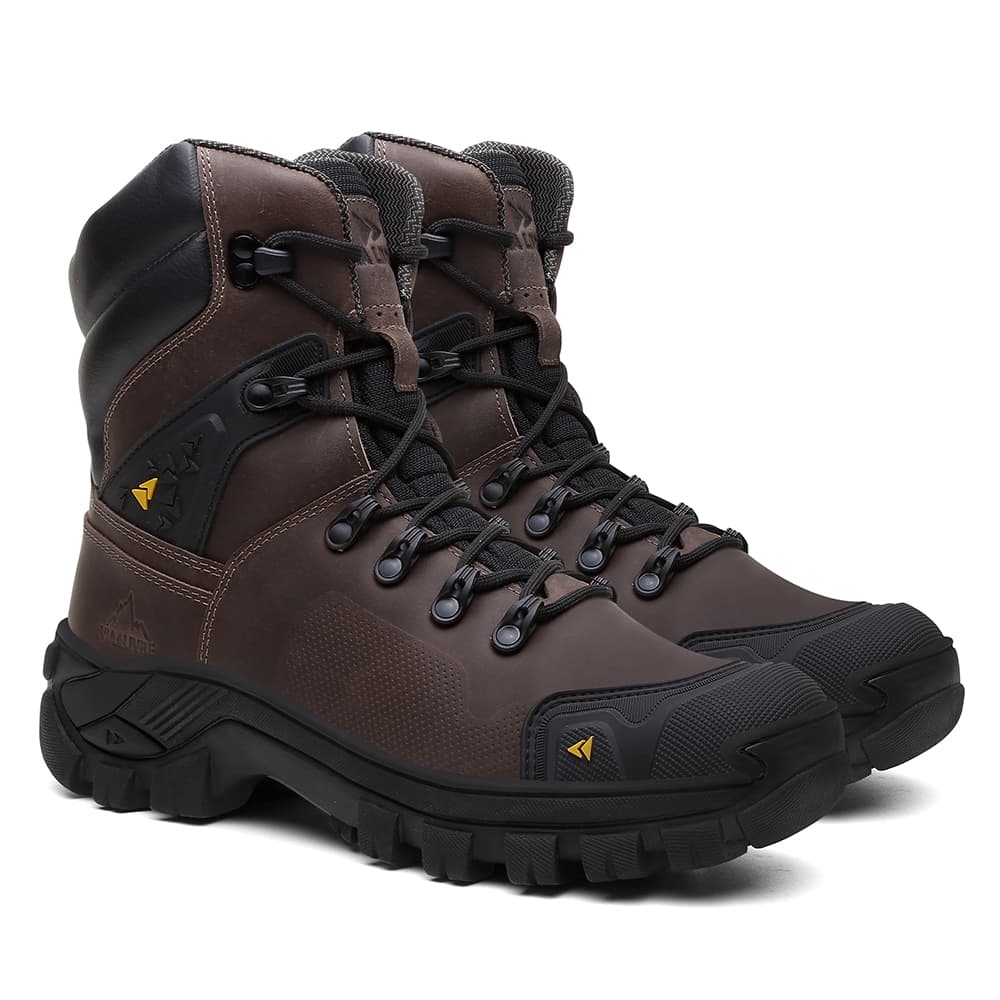 Bota Coturno Masculino B10 Coturno  Vegas Couro Legítimo Cano Longo Militar Resistente Antiderrapante