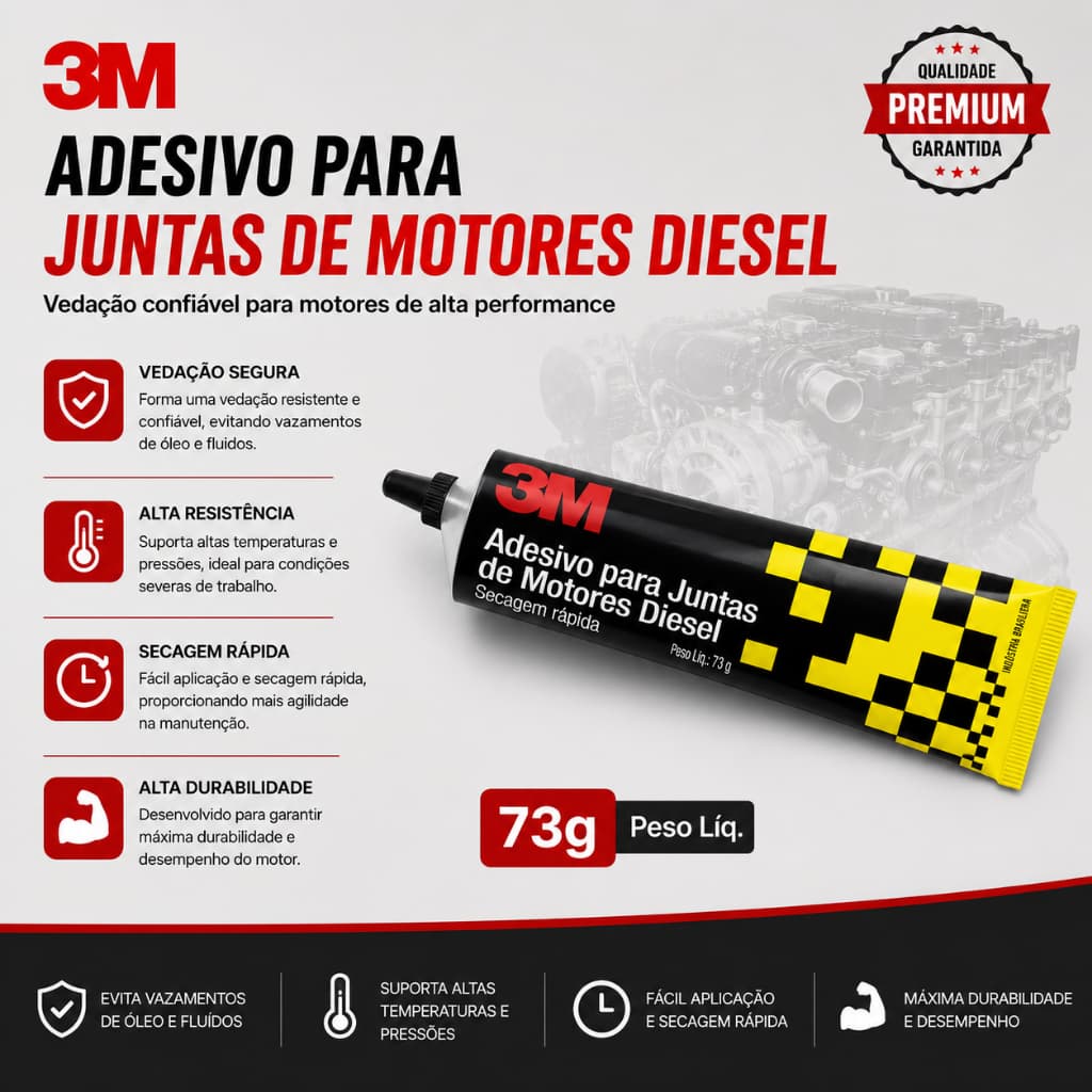 Adesivo/cola Silicone 3M Para Juntas De Motores Diesel 73g