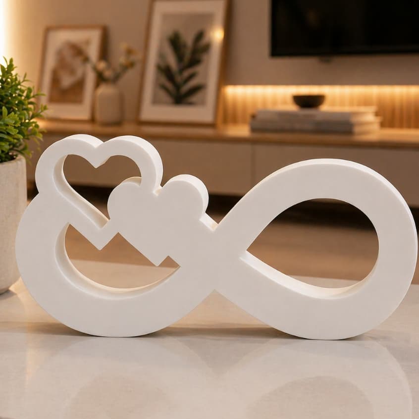 Símbolo Infinito Dia dos Namorados Presente para Casal Namorado Namorada Decoração Amor Eterna