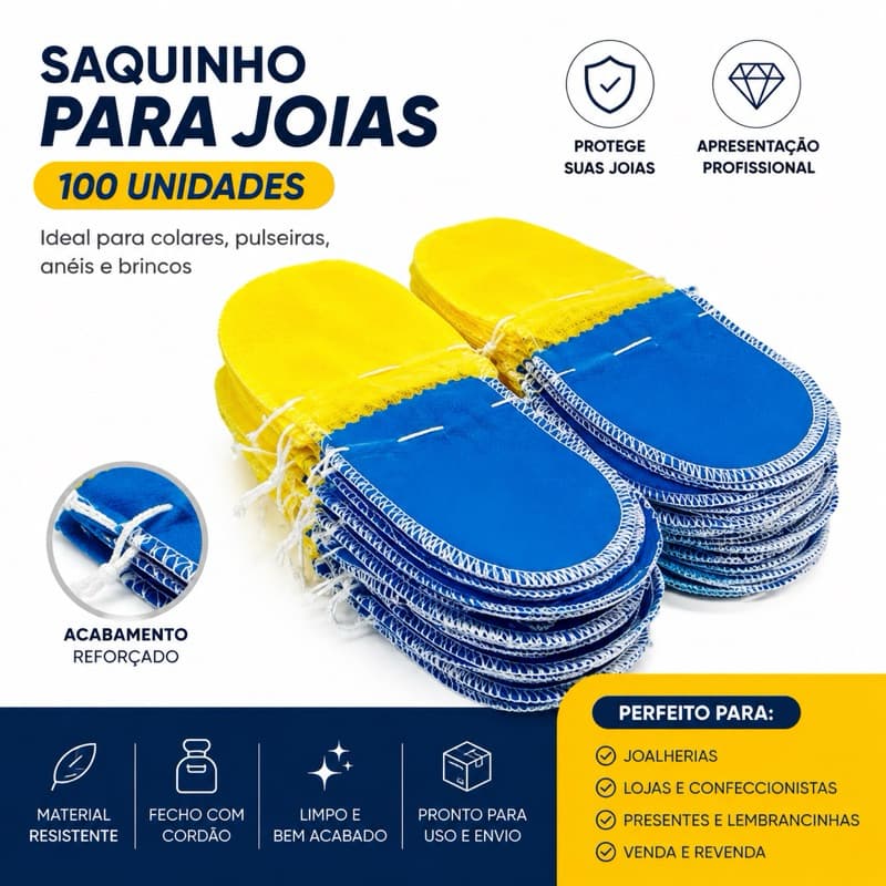 100 Saquinho Preto Saco Para Joias e lembrancinha Tamanho M TNT Ótima Qualidade