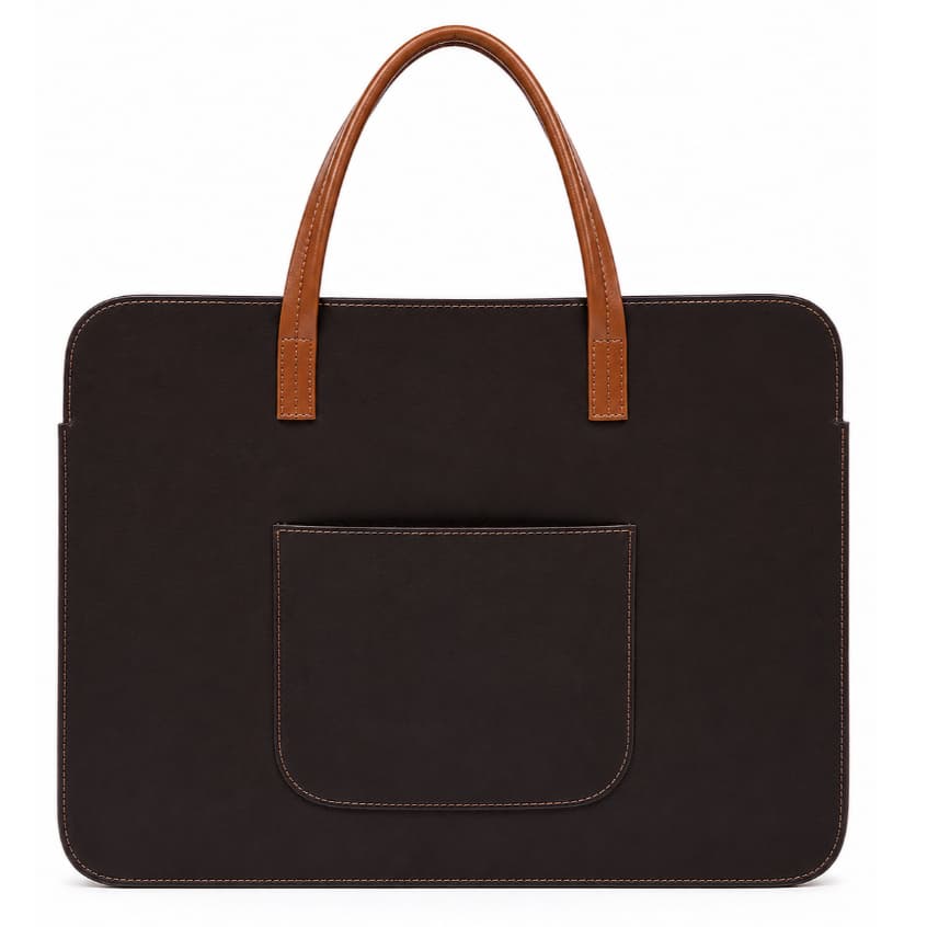 Bolsa Saco para Notebook Feminina 42cm Executiva Elegante Couro Sintético Premium