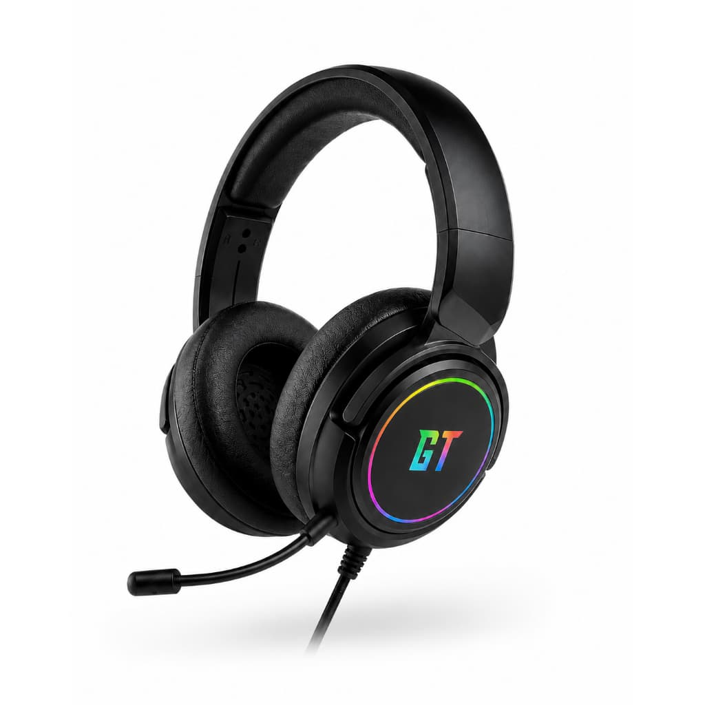 Headset Gamer GT Goldentec Nebula 3,5mm Conexão USB com fio.