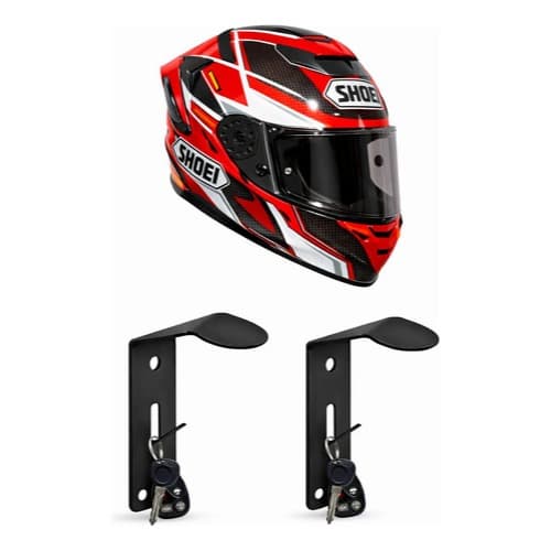 2 Suporte Para Pendurar Capacete De Moto Na Parede Reforçado