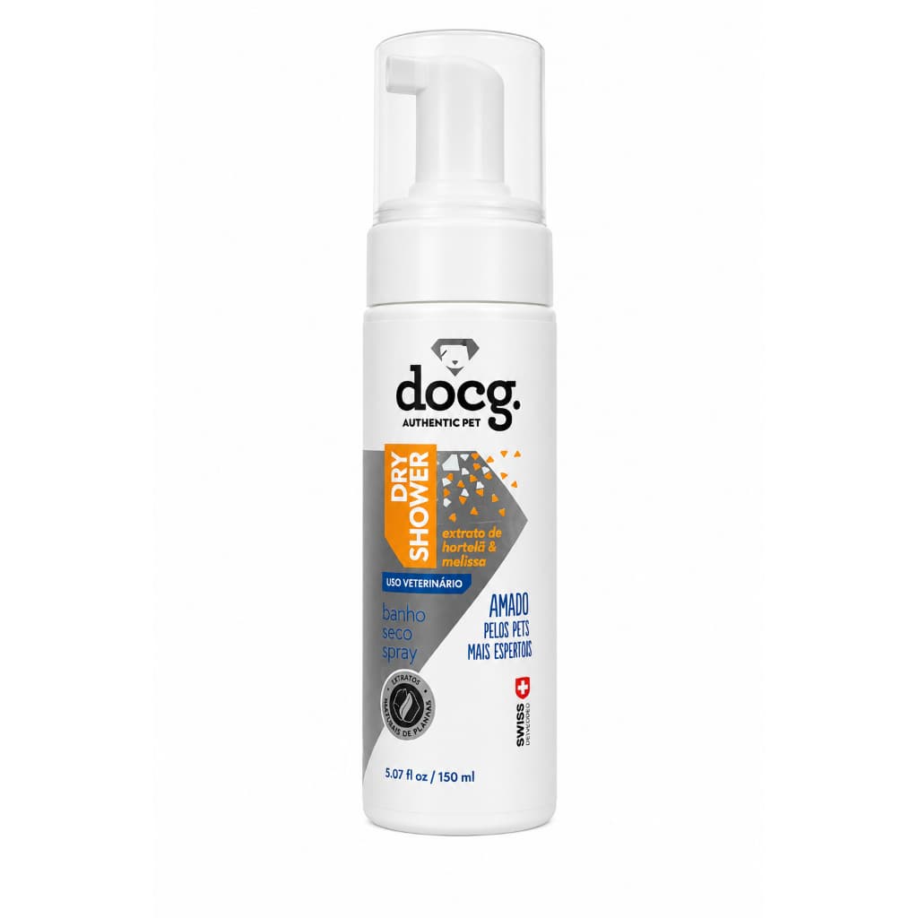 Banho Seco Spray Pet DOCG Dry Shower Hortelã e Melissa 150ml