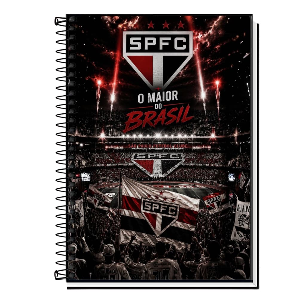 Caderno Personalizado Tema Times BrasileirosIdeal para escola, faculdade, cursos e organização pessoal. Produzido com ma
