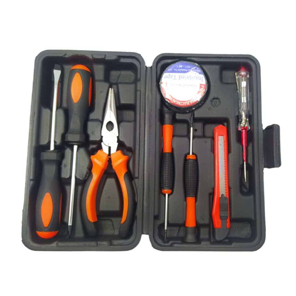 Maleta de Ferramentas 9 Peças Altomex AK-8008 Kit Completo para Reparos Domésticos