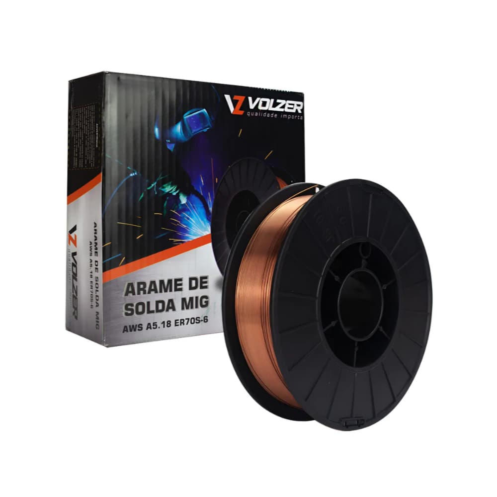Arame de Solda Mig ER70S-6 0.8mm VOLZER 5KG