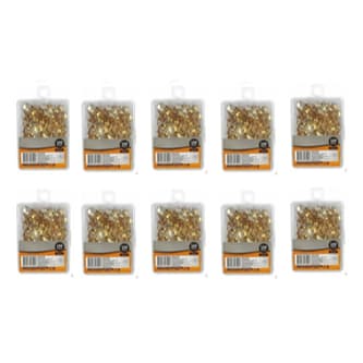 Tachinha Percevejo Dourado Latonado P Mural Quadro 10 Caixas