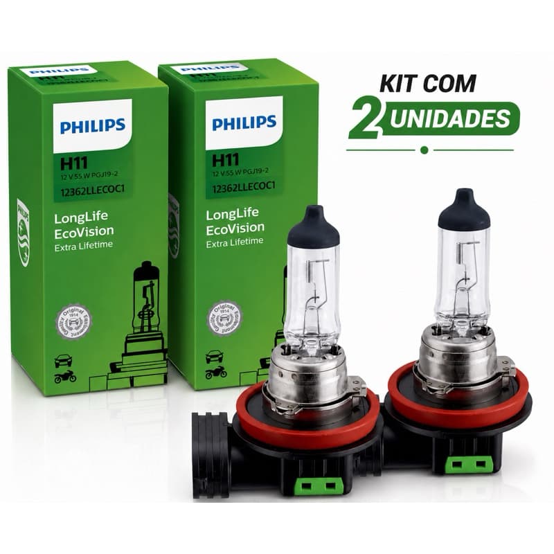 LAMPADA AUTOMOTIVA H11 12V 55V 12362 FAROL/FAROL DE MILHA