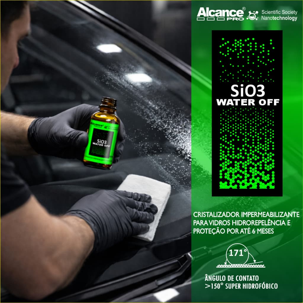 Sio3 Cristalizador De Vidros 20ml Alcance Profissional 20ml