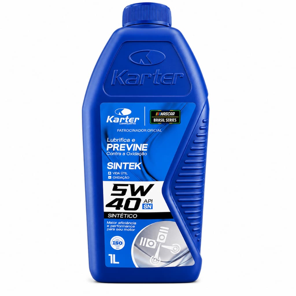Óleo Lubrificante Karter Sintek 5W40 API SN Sintético 1L