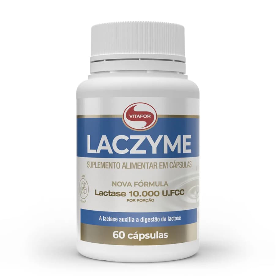 LACZYME: Enzima lactase 60 Cápsulas