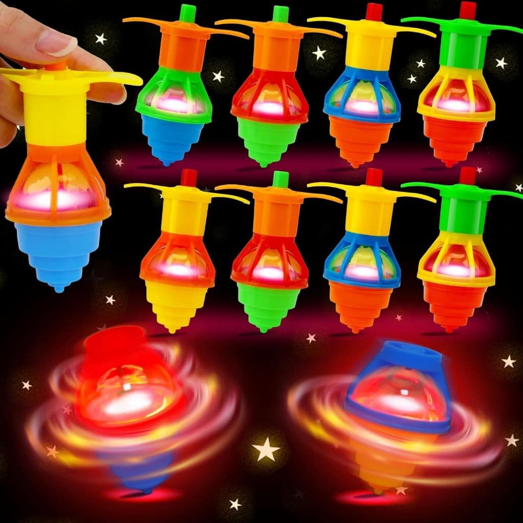 Kit 2 Unidades Peão Pião Lançador Giratório Luminoso Criança Brinquedo Infantil Menino Menina Peao