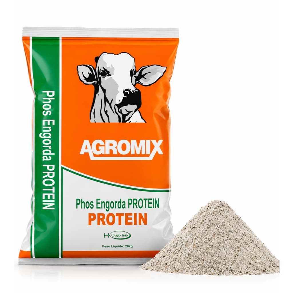 Sal Mineral Proteinado Phos Engorda Para Bovinos Vacas E Bezerros a Granel 1kg a 5kg
