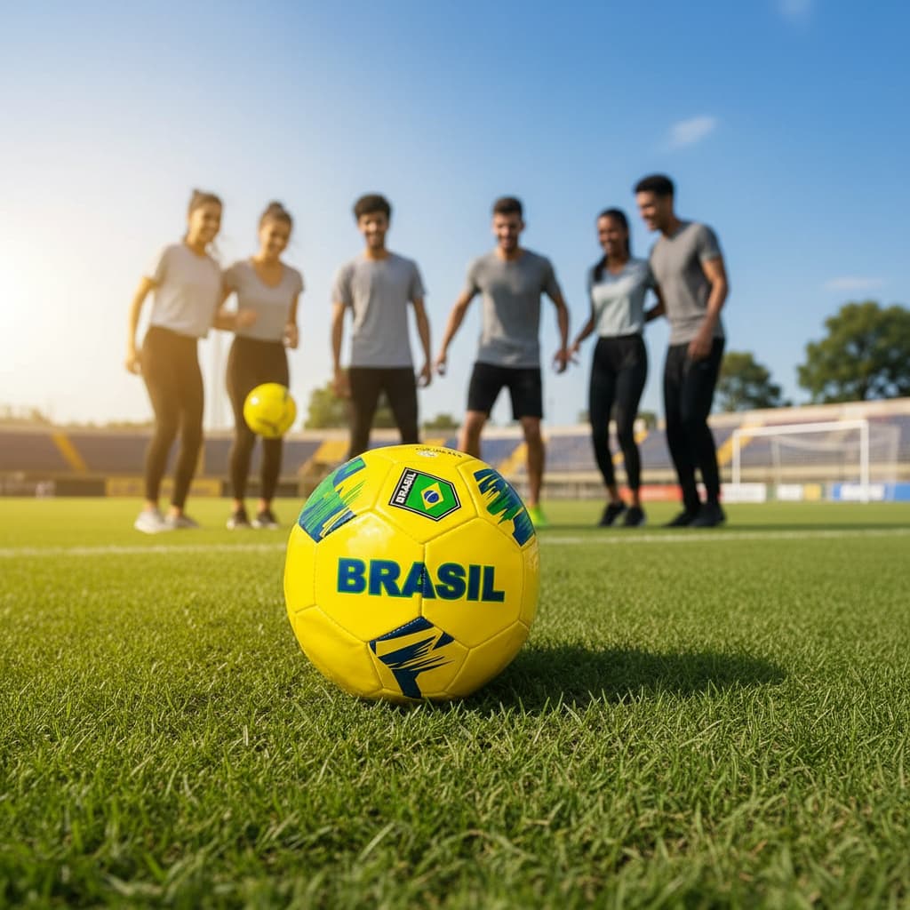 ⚽ Bola de Futebol Brasil Campo Amarela N5 Profissional Top Futebol Oficial Numero Cinco Brasil Amarelo Alta Qualidad