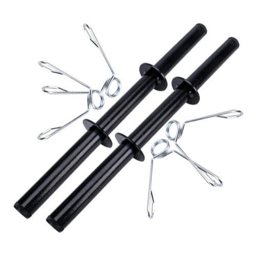 Par Barras 40cm com Presilhas ( Cor Preta)