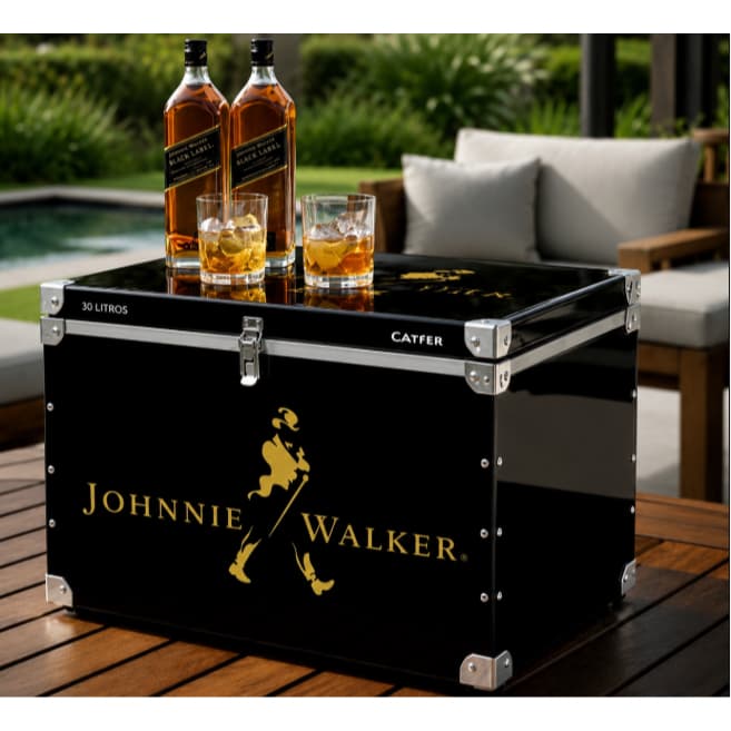 Caixa Térmica 30L Cooler Cerveja Gelada Gelo por até  48h Praia  Churrasco Férias Amigos Festa