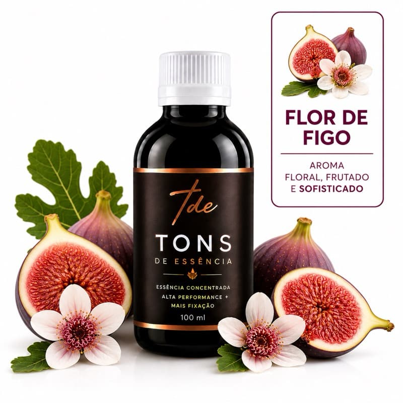 Essência concentrada Flor de Figo lipossolúvel base óleo para velas e difusores 100 ml