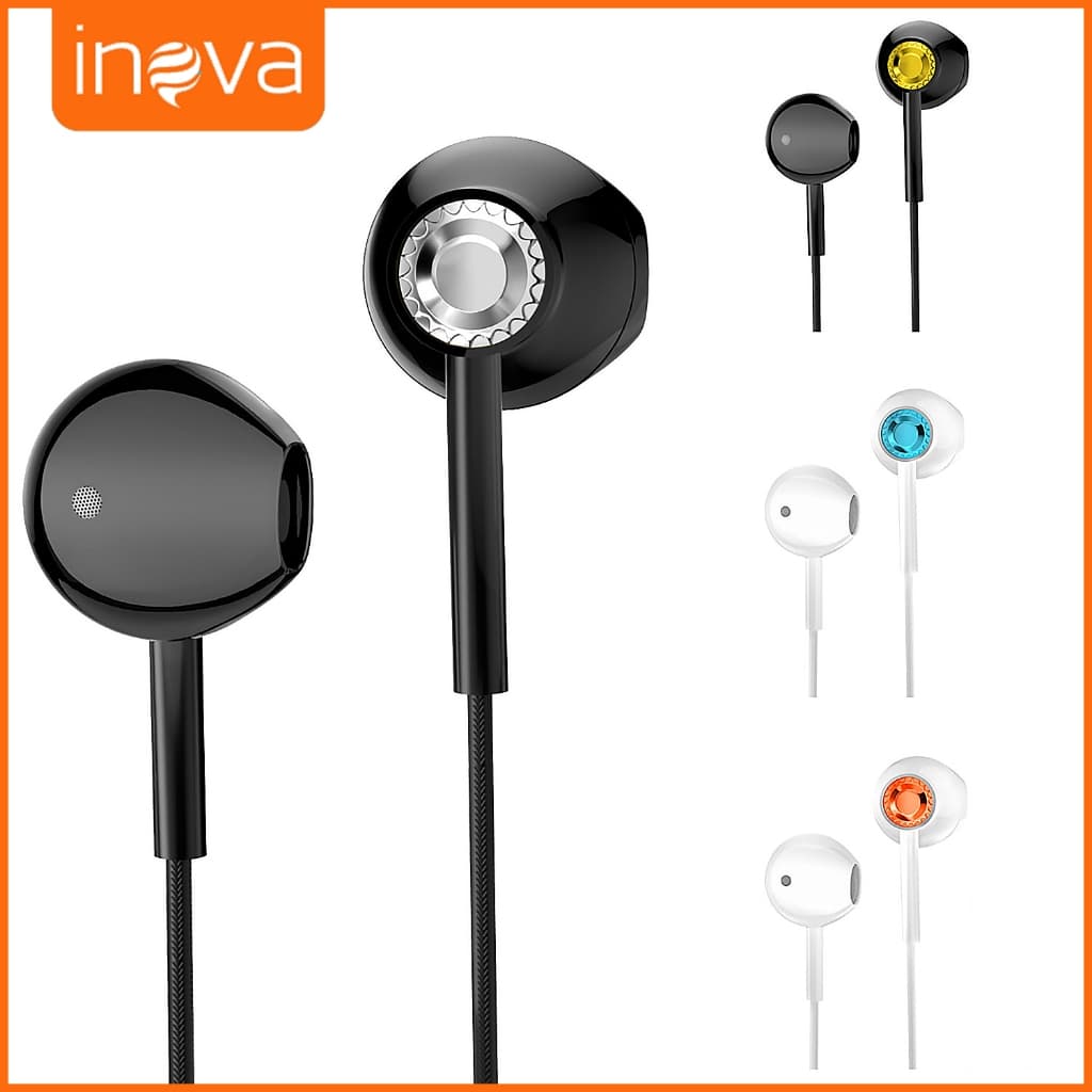 Inova Fone De Ouvido Com Fio 3.5mm Intra-Auricular Estéreo de alta qualidade