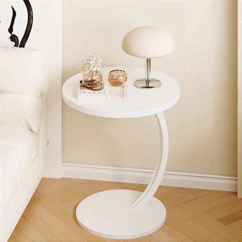 Mesa de Apoio de Canto Lateral Notebook Café Para Sofá Cama Decorativa Elegante MDF
