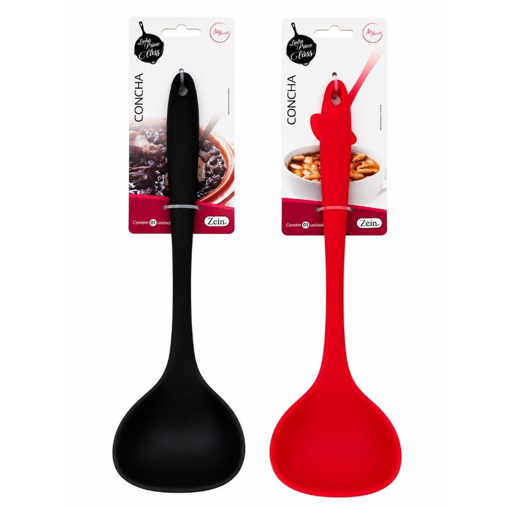 Concha de Feijão Caldos Silicone Maciço Não Risca Panela Resistente ao Calor