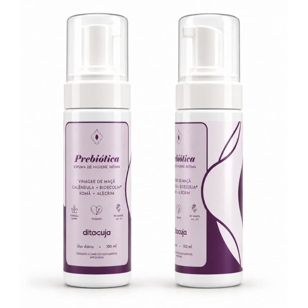 Dita Cuja, 2x Espuma Higiene Íntima PREBIÓTICA 150mL | pH e Flora Saudáveis