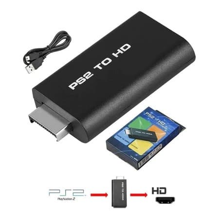 Adaptador Conversor Audio e Video PlayStation2 Para Cabo Hdmi
