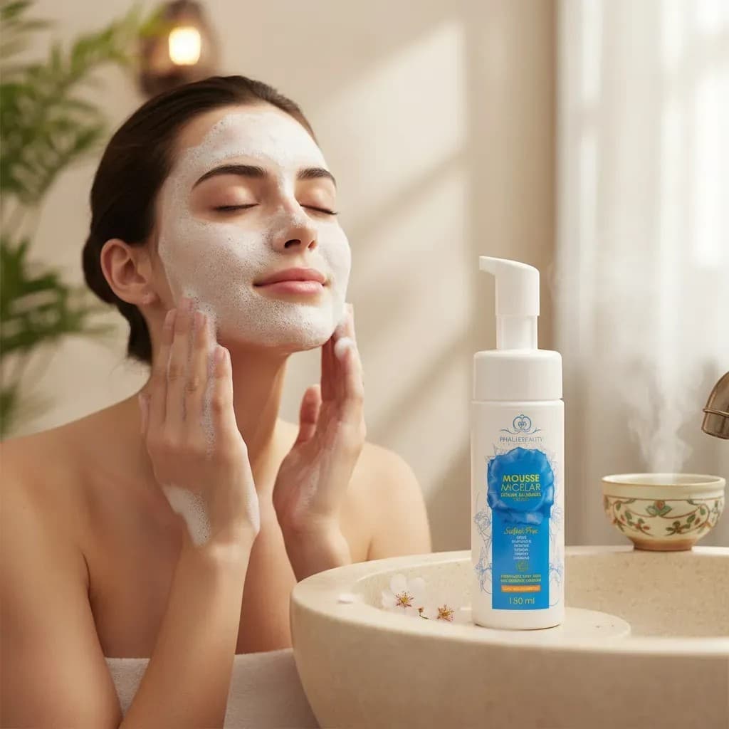 Mousse Micelar Espuma 150ml Antiacne Limpeza Facial - Phállebeauty