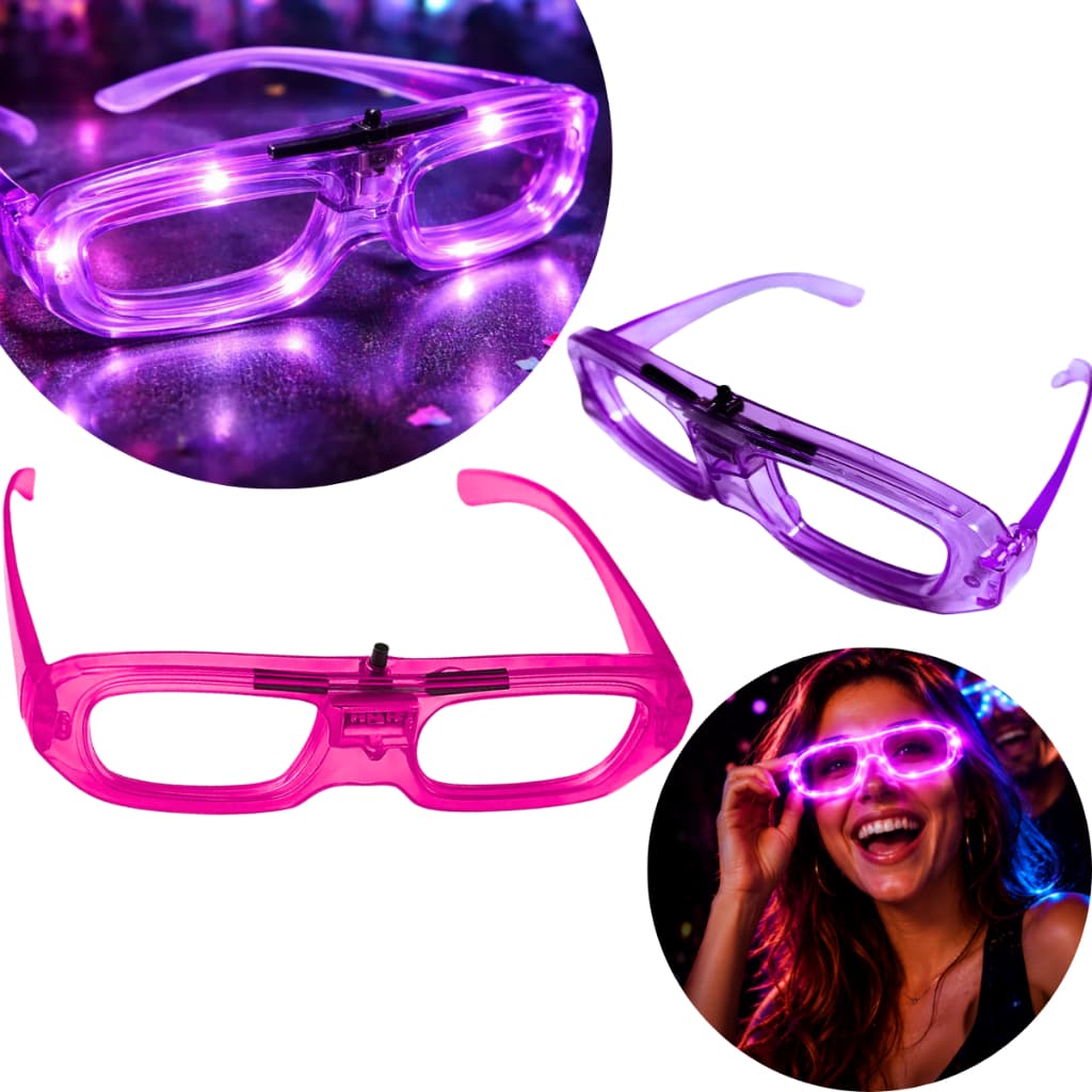 KIT Oculos de Led Neon Festas Balada Casamentos Rave