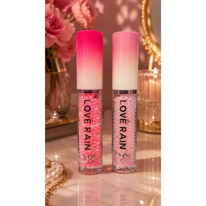 Lip Gloss hidratante / Lip OIL com esferas - Love Rain