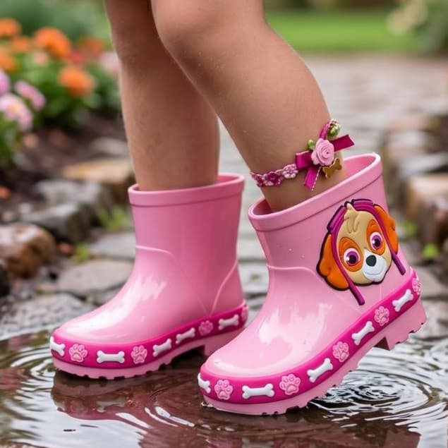 Botinha Galocha Inverno Para Meninas Infantil Cachorrinha Feminina Criança Promoção Original