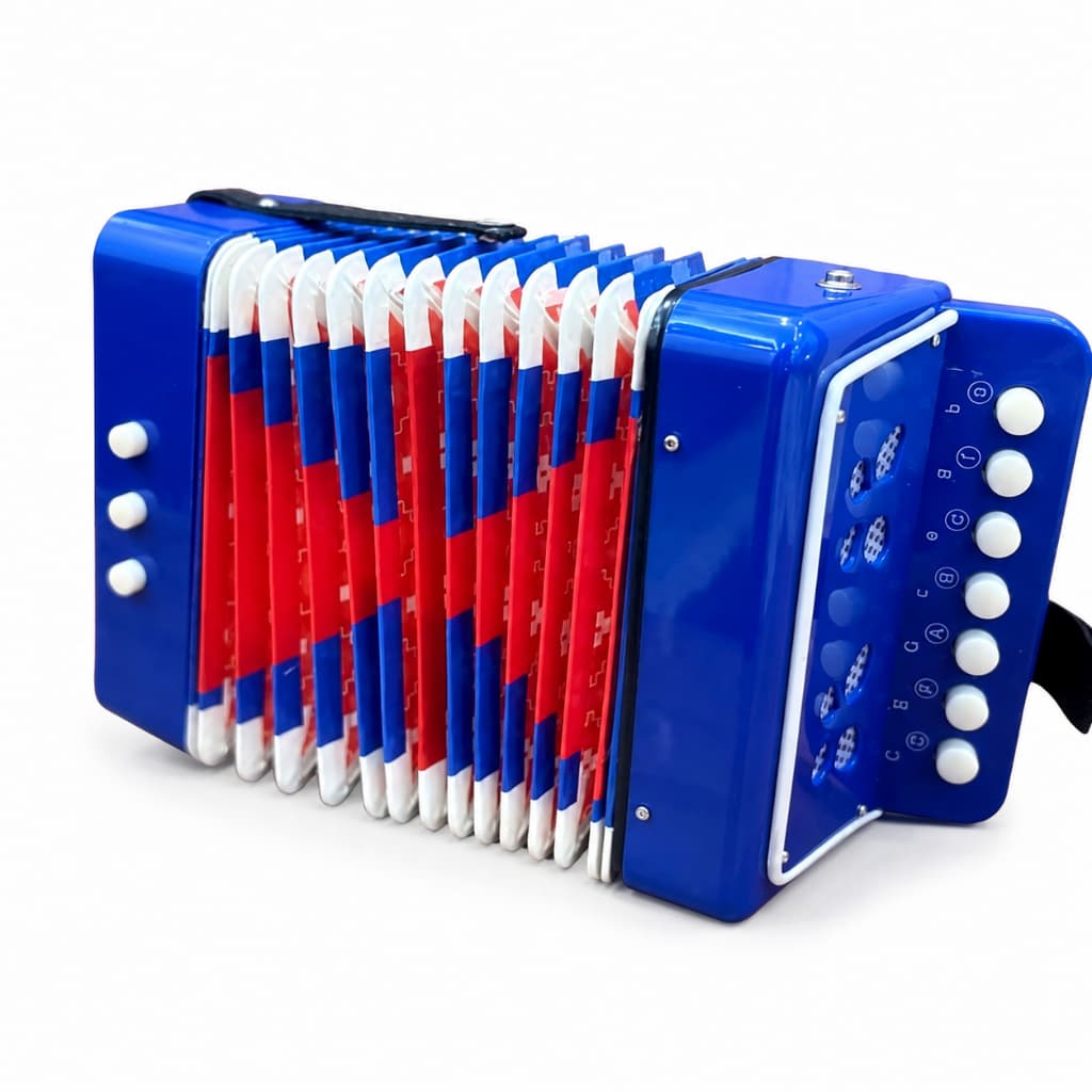 Mini Sanfona Acordeon Brinquedo Musical Semi-Profissional