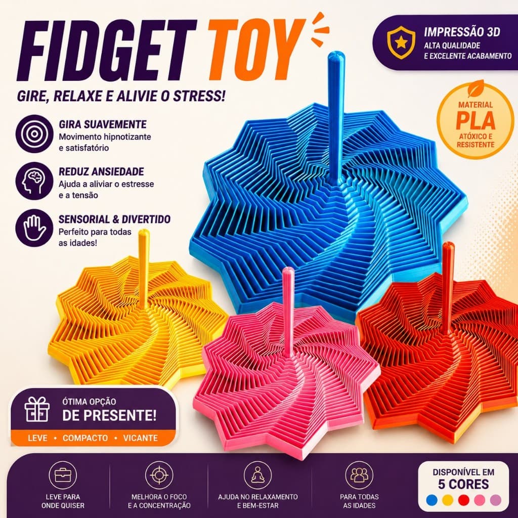 Estrela sensorial FIDGET TOY-Antiestresse relaxante