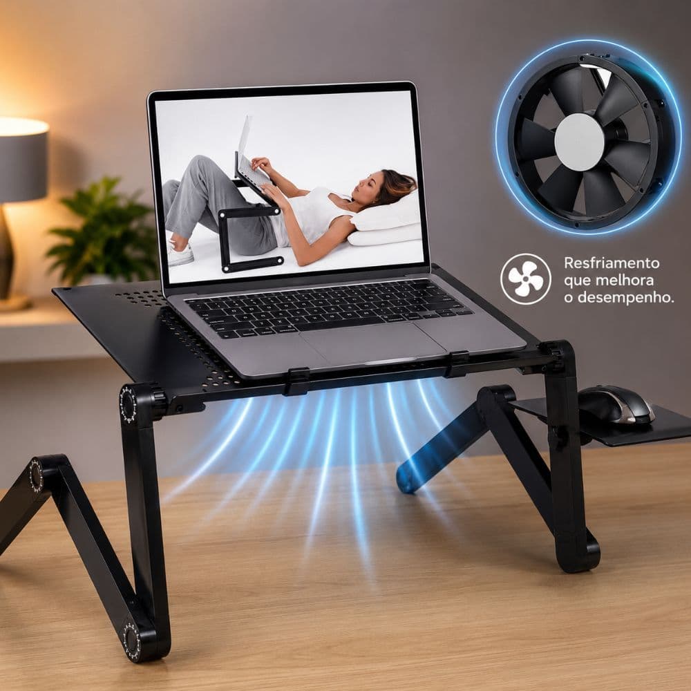 Suporte para laptop notebook articulado mesa ajustável apoio para cama sofá mesa leve e portátil