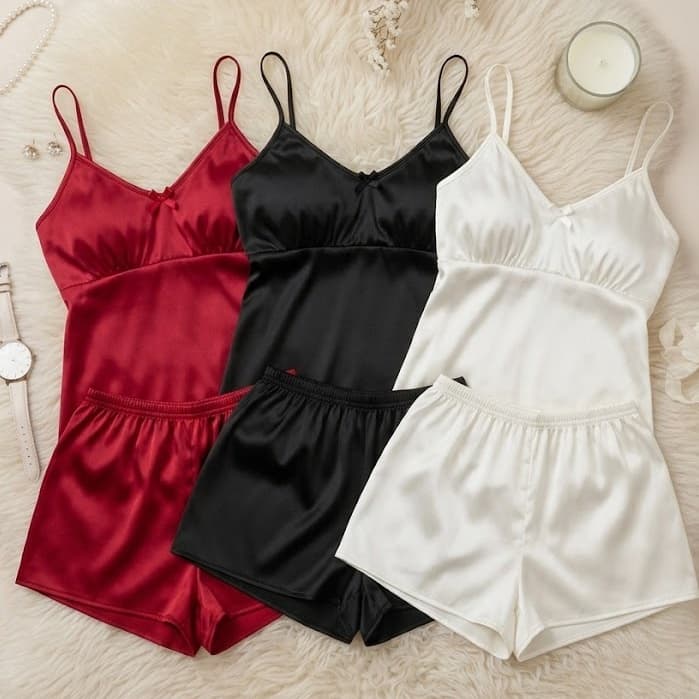 Kit C/2 Baby Doll Plus Size Short Doll Liganete Pijama Liso Calor Fresquinho Verão Sensual Confortável