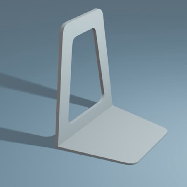 Suporte Minimalista para Livros Par de aparadores para livros