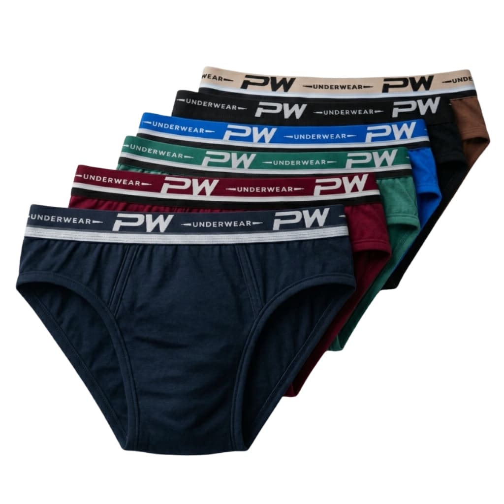 Kit 12 Cuecas Slip 100% Algodão Adulto Masculino Cueca Básica Tradicional Atacado
