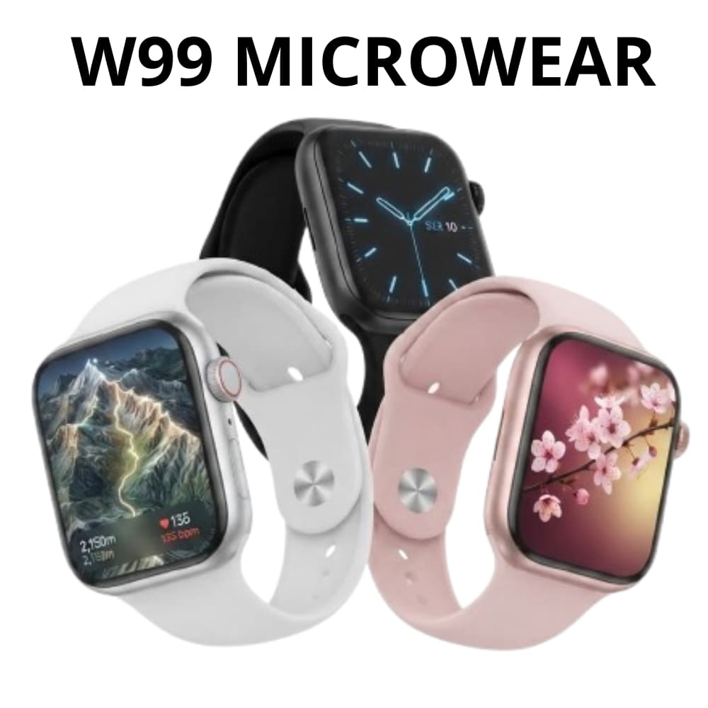Relógio Smartwatch W99 Microwear 45mm Gps Chamadas Cores