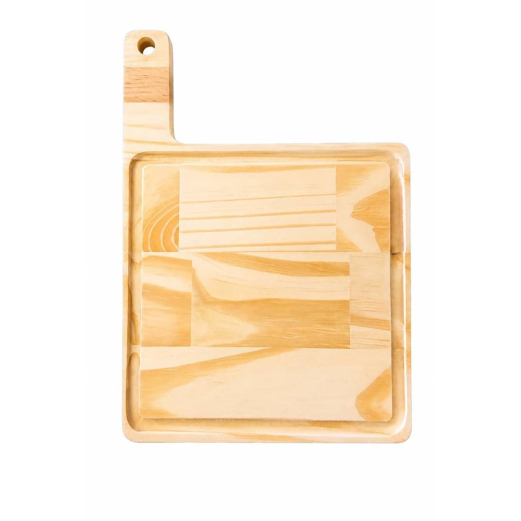 Tábua Porta Hambúrguer Madeira Pinus 27x19 cm | Bandeja para Lanches | Porta Hambúrguer / Bandeja para Hamburguer
