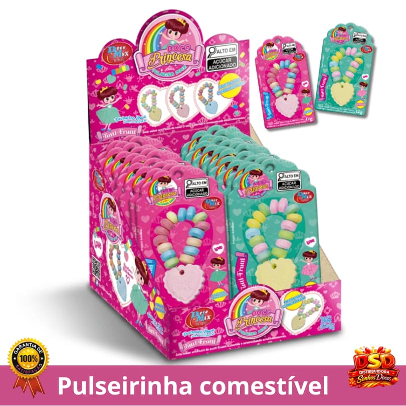 PASTILHA PULSEIRINHA DOCE DISPLAY COM: 24 UN×12G
